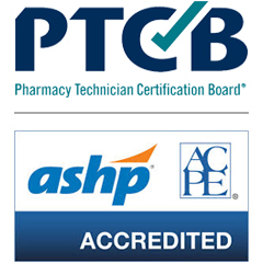 ptcb-ashp dual logo A combined logo featuring the acronym “PTCB” with a check-mark icon and the letters “ASHP” side-by-side, representing a partnership between the Pharmacy Technician Certification Board (PTCB) and the American Society of Health‑System Pharmacists (ASHP).